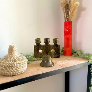 Poterie Tamegroute - Bougeoir marocain vert