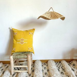 SUSPENSION EN RAPHIA VAGUELETTE 40 CM MODÈLE SKOURA