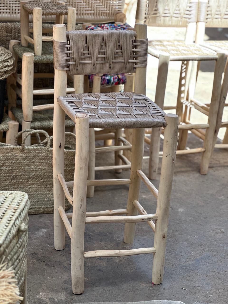 Tabouret de bar sur mesure - Doum / Fil / Corde – Image 3
