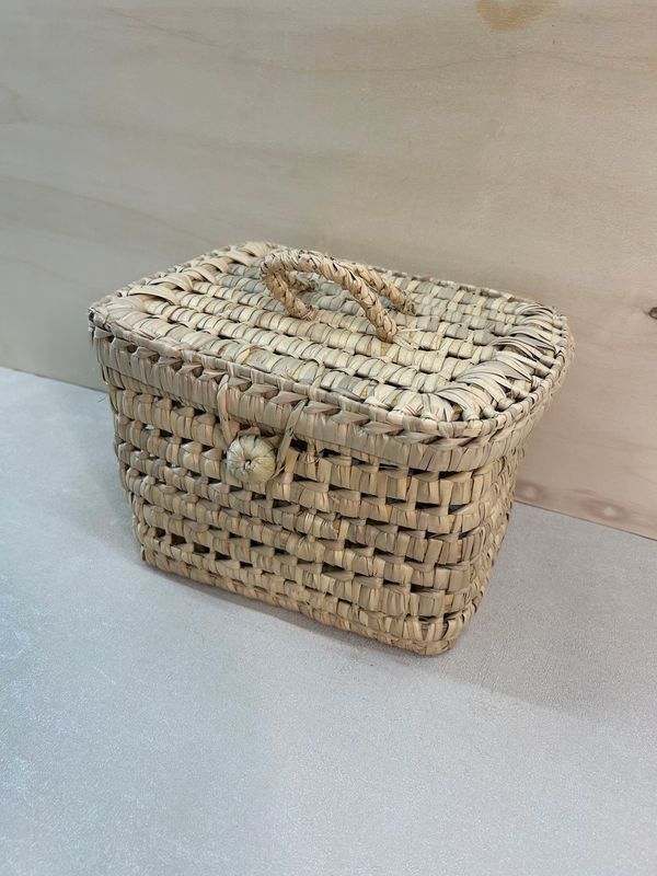 VALISETTE DE RANGEMENT RECTANGULAIRE EN PAILLE MODÈLE ARGANA – Image 5