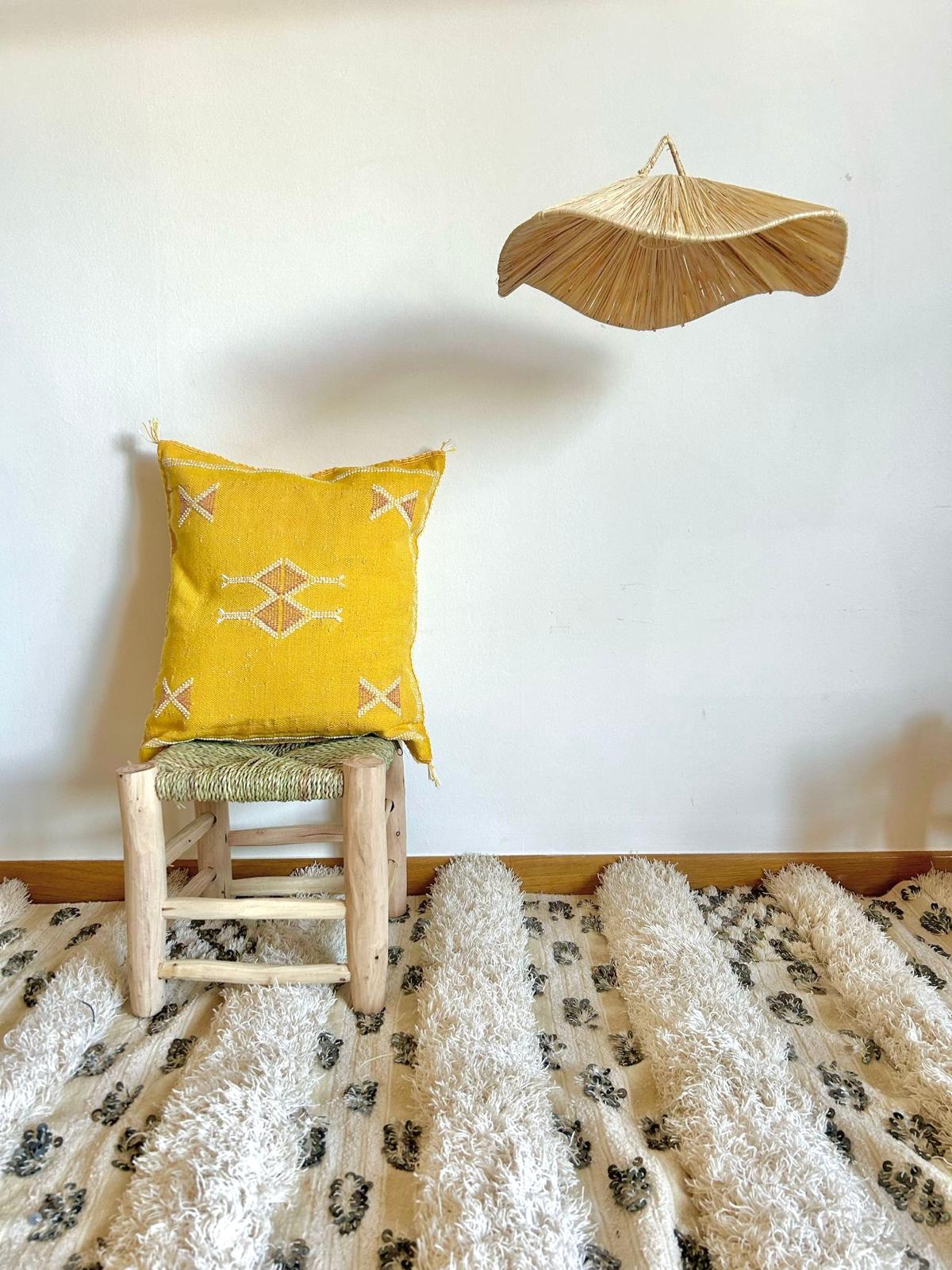 SUSPENSION EN RAPHIA VAGUELETTE 40 CM MODÈLE SKOURA – Image 2