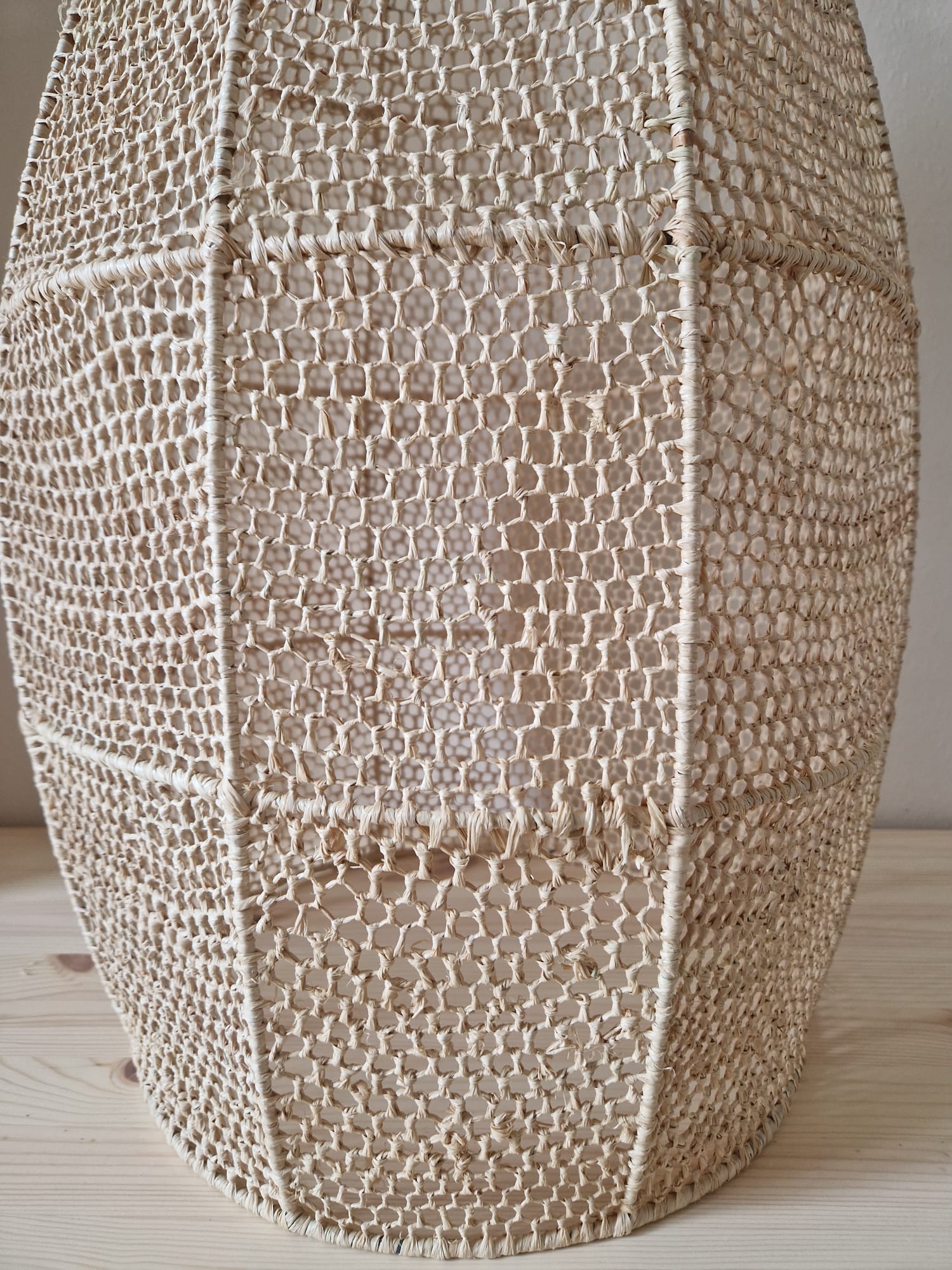 SUSPENSION MAROCAINE EN DENTELLE DE RAPHIA OVALE H60/⌀35 – Image 2