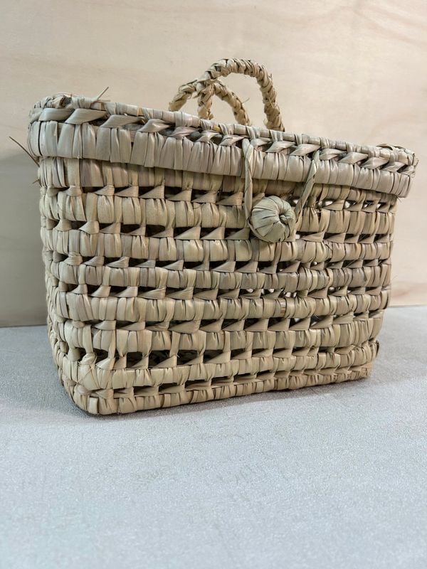 VALISETTE DE RANGEMENT RECTANGULAIRE EN PAILLE MODÈLE ARGANA – Image 3