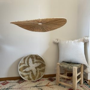 SUSPENSION MAROCAINE RAPHIA PLATE 60CM