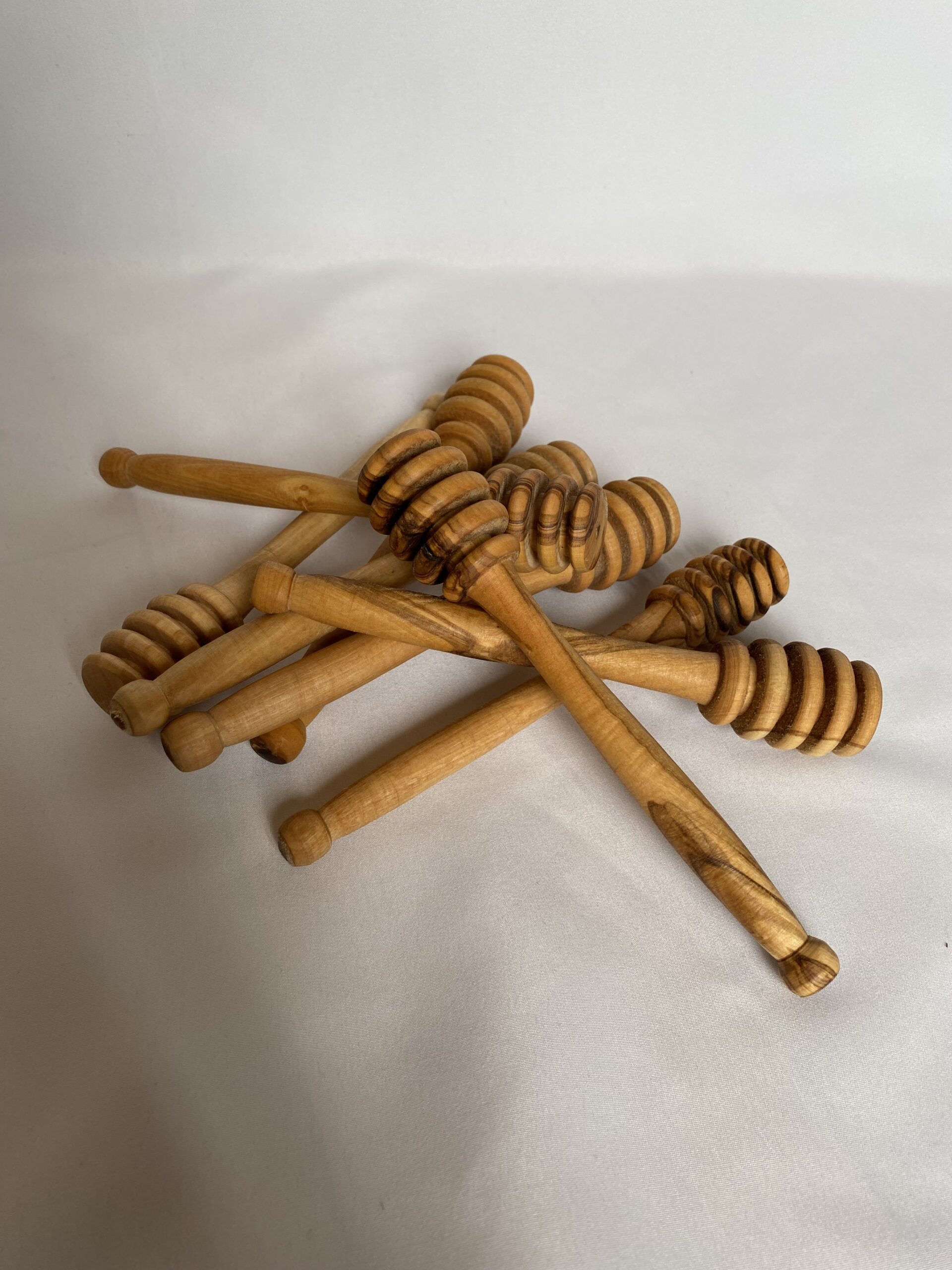 Cuillère de miel en bois d’olivier modèle Djerba – Image 2