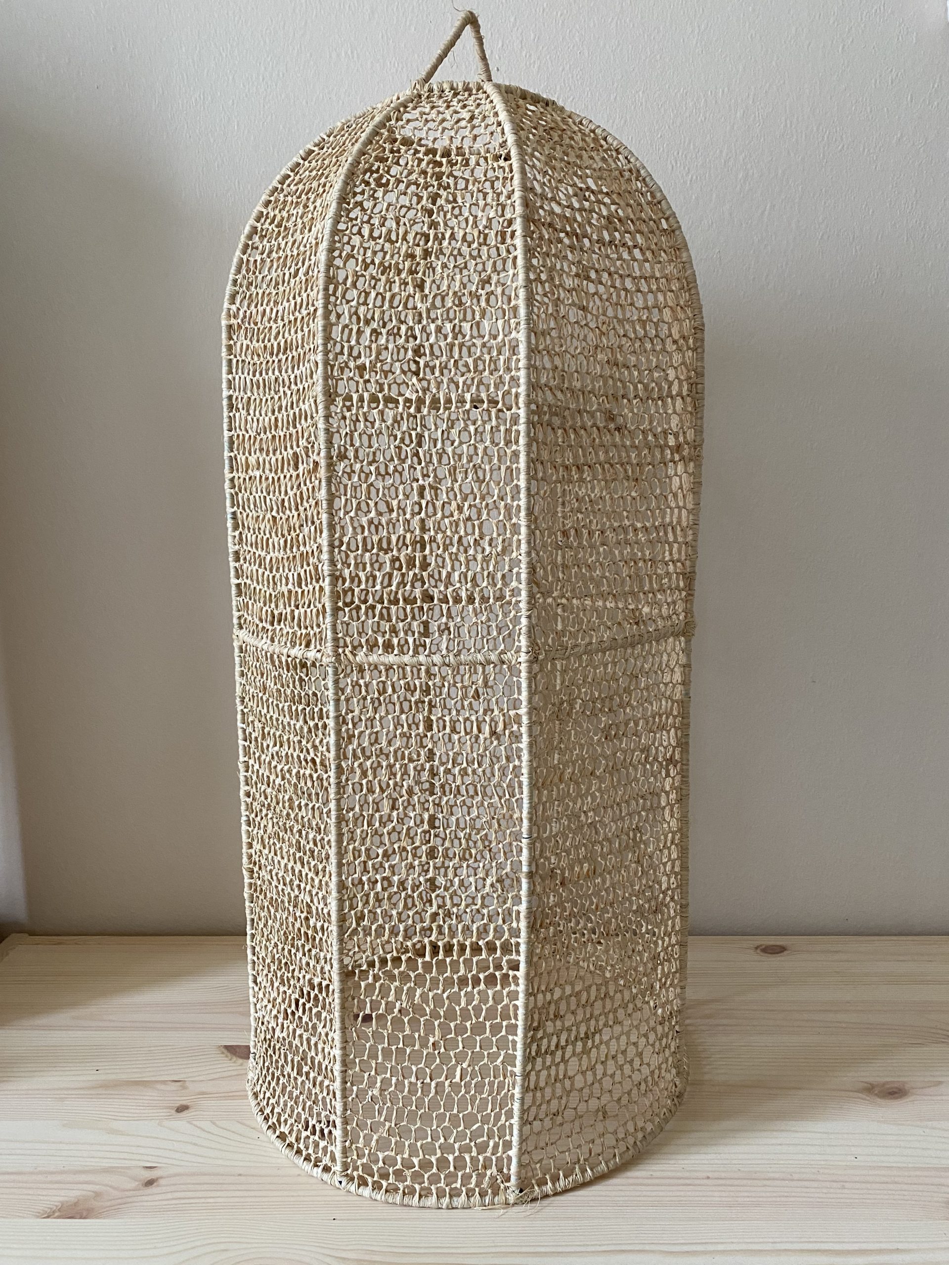 SUSPENSION MAROCAINE EN DENTELLE DE RAPHIA TUBE H60 – Image 2