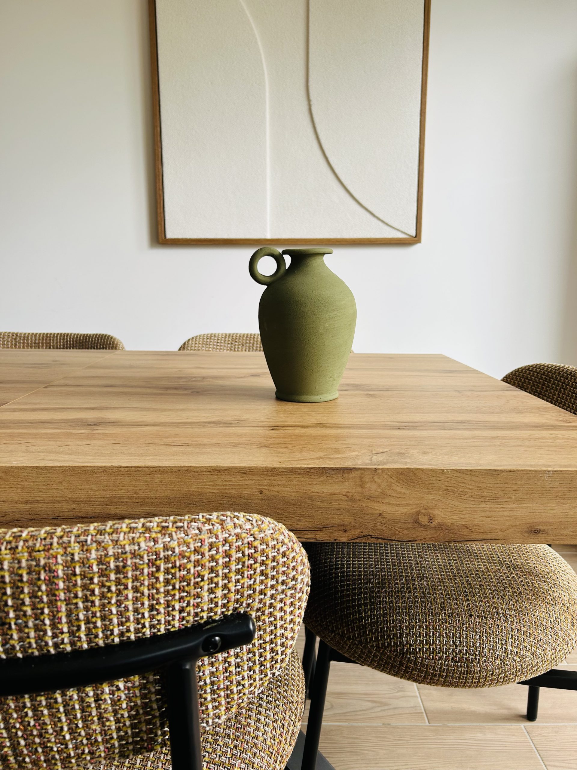 JARRE RONDE 1 DOIGT VERT SAUGE KAKI FAIT MAIN