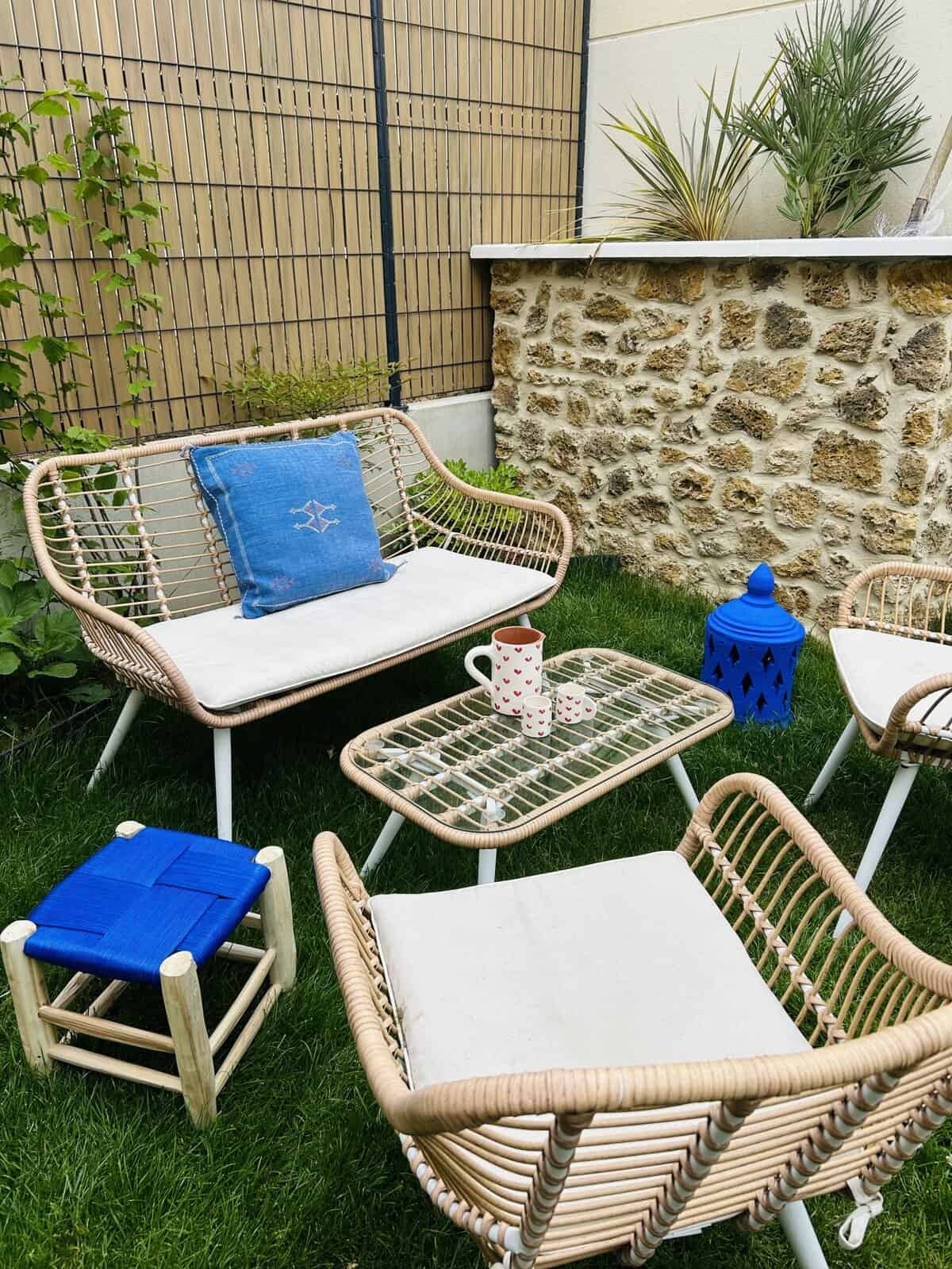 Lanterne en terre cuite bleu majorelle – Image 2