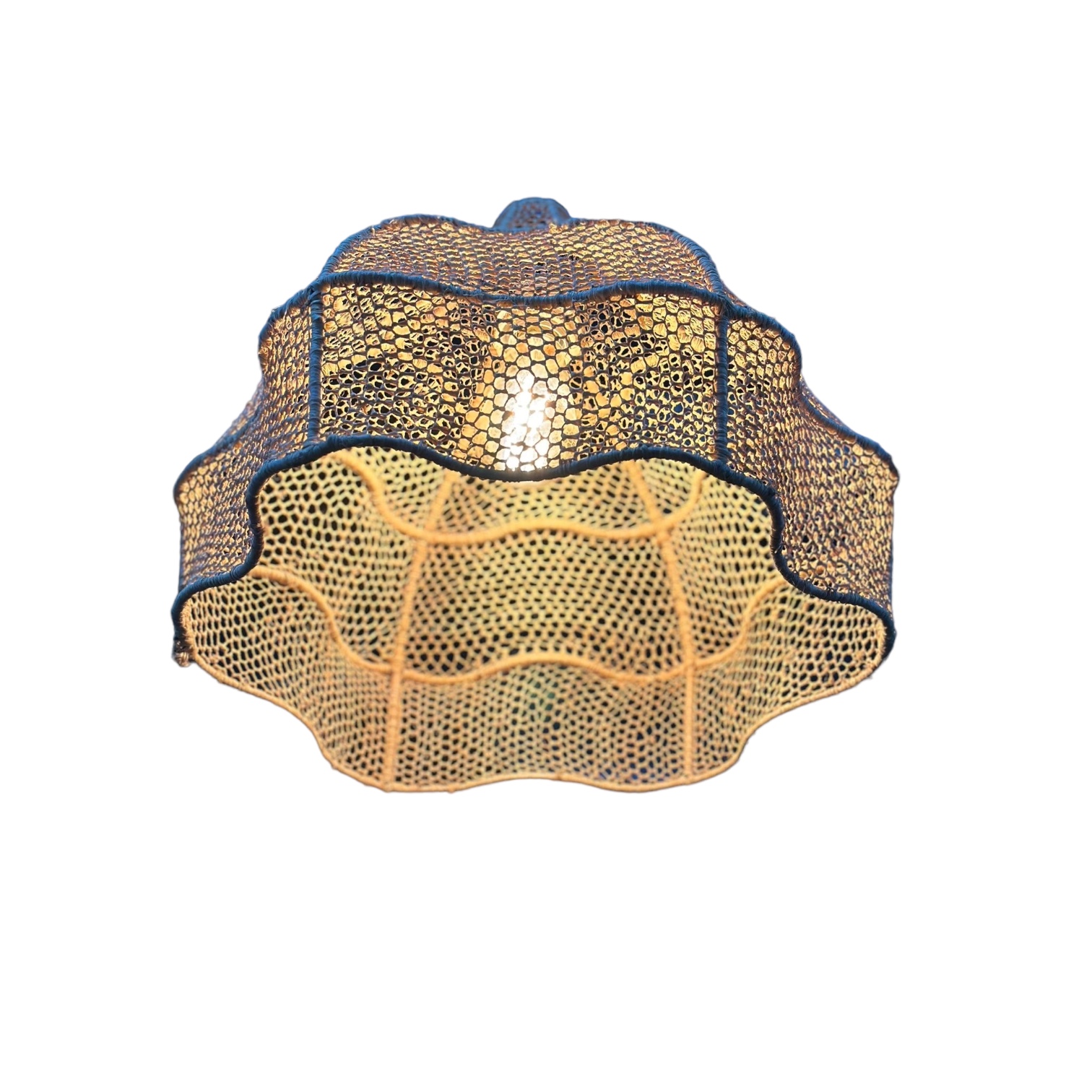 SUSPENSION MAROCAINE EN DENTELLE DE RAPHIA FLEUR ⌀40 – Image 3