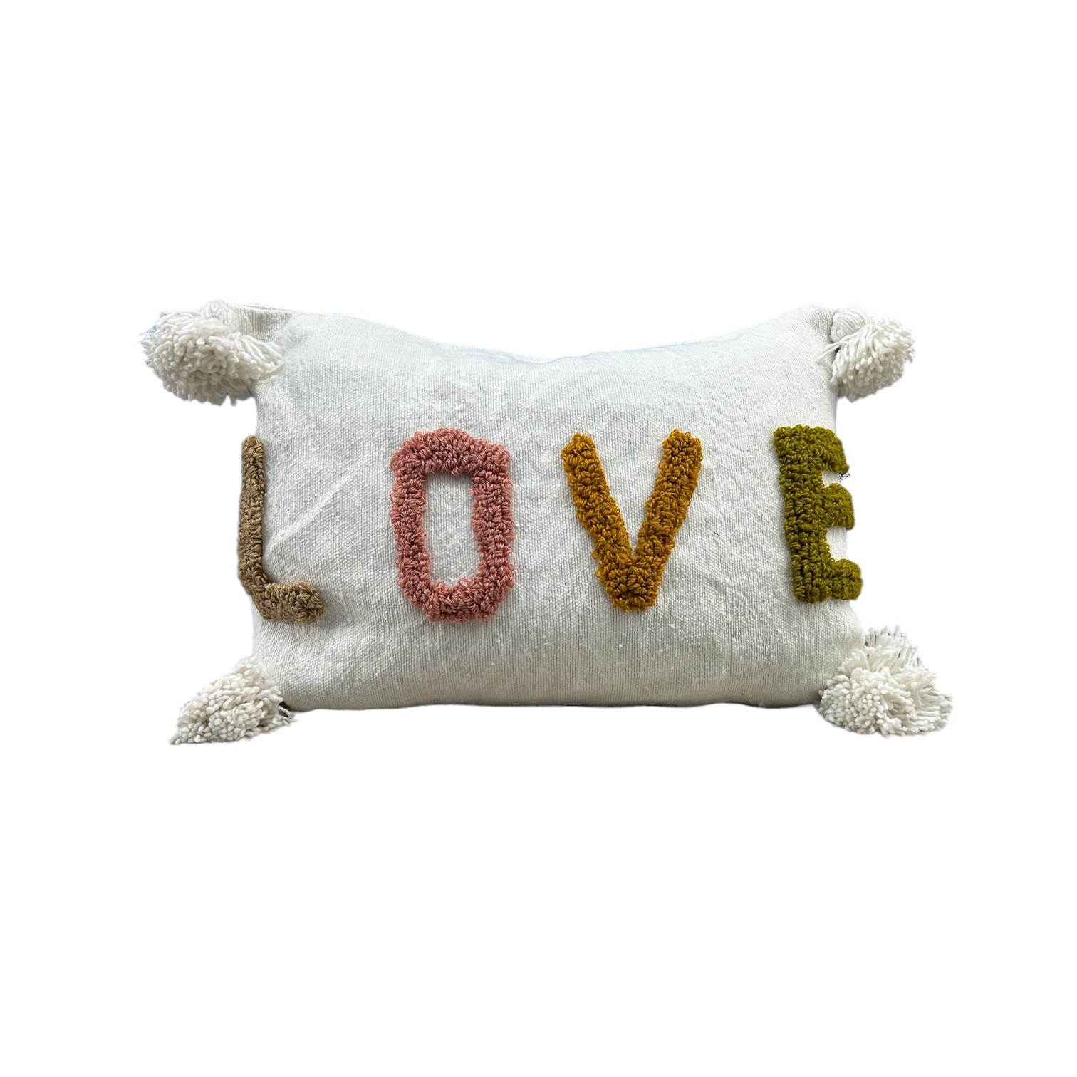 HOUSSE DE COUSSIN MAROCAIN 60x40 EN COTON « LOVE » – Image 2