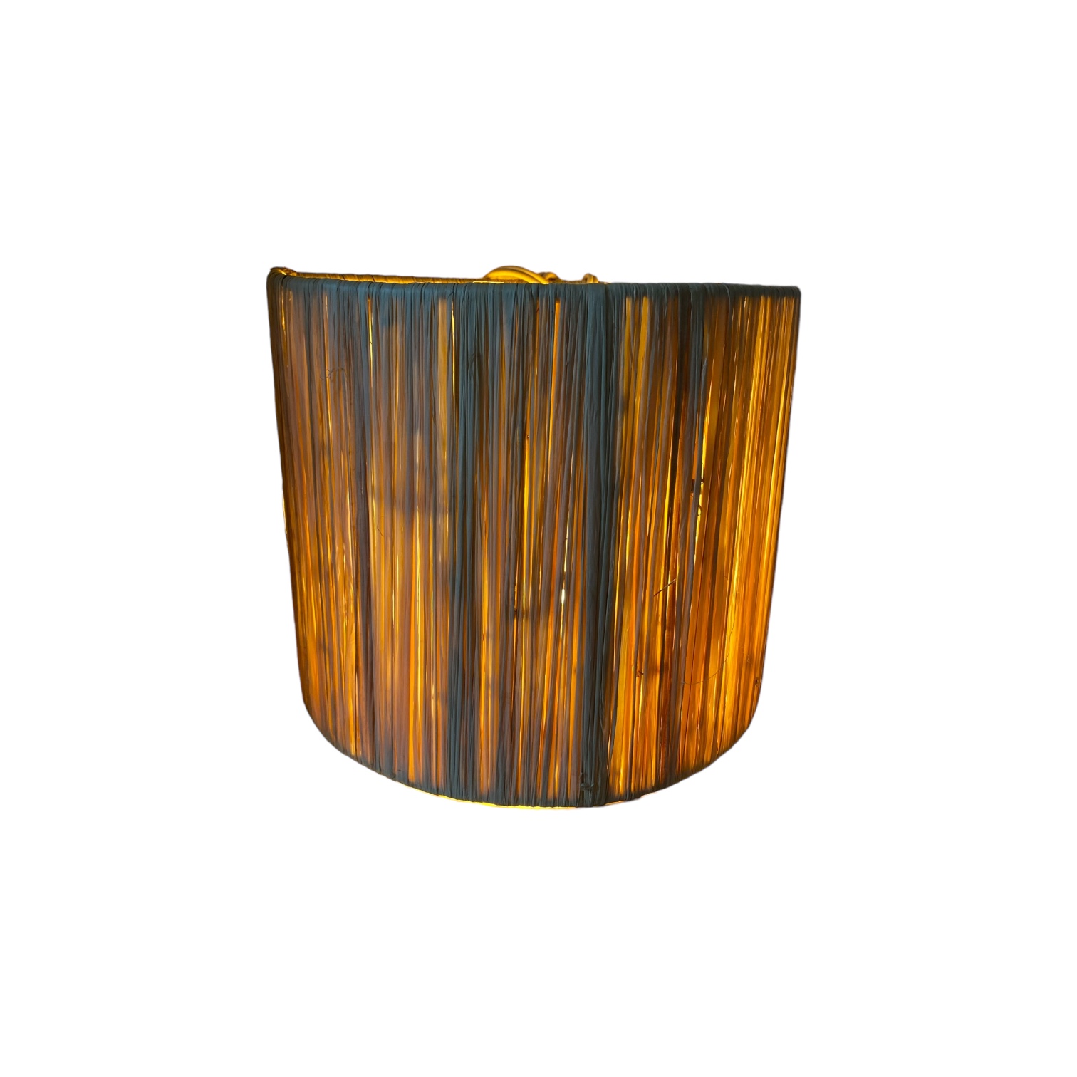 APPLIQUE LUMINAIRE MURALE EN RAPHIA 1 BASE TAILLE S MODÈLE TAOUNATE – Image 2