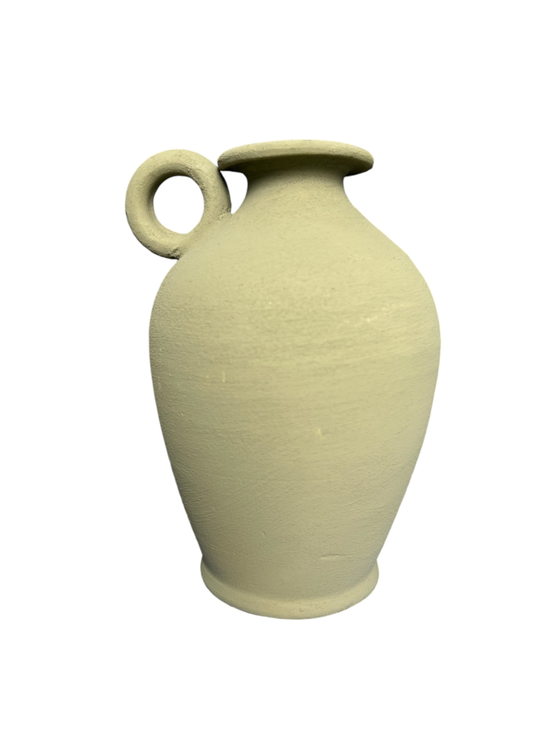 JARRE RONDE 1 DOIGT VERT SAUGE KAKI FAIT MAIN – Image 2