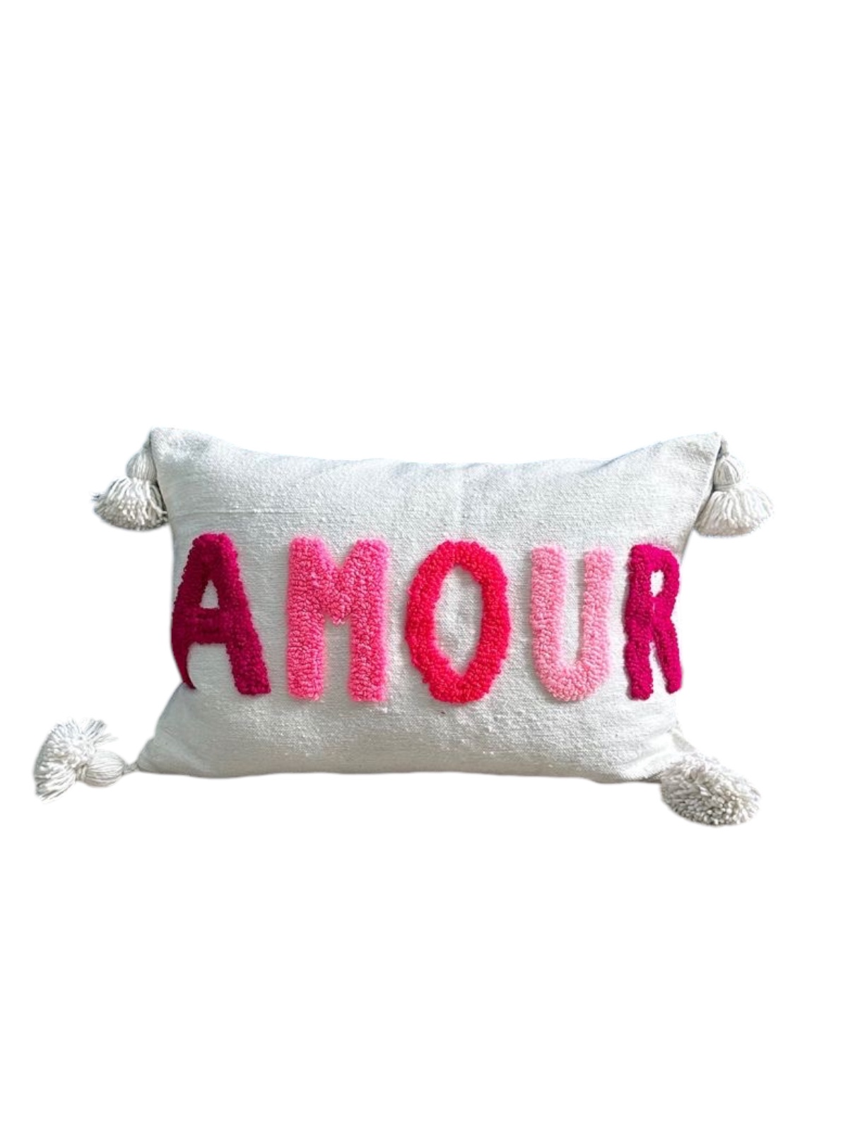 HOUSSE DE COUSSIN MAROCAIN 60x40 EN COTON « AMOUR » – Image 3