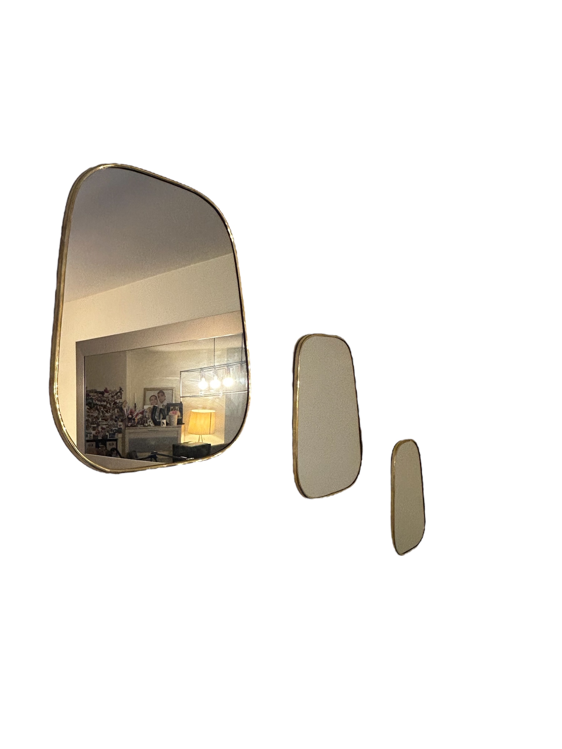 LOT DE 3 MIROIRS EN FER FORGÉ FAIT MAIN – Image 6