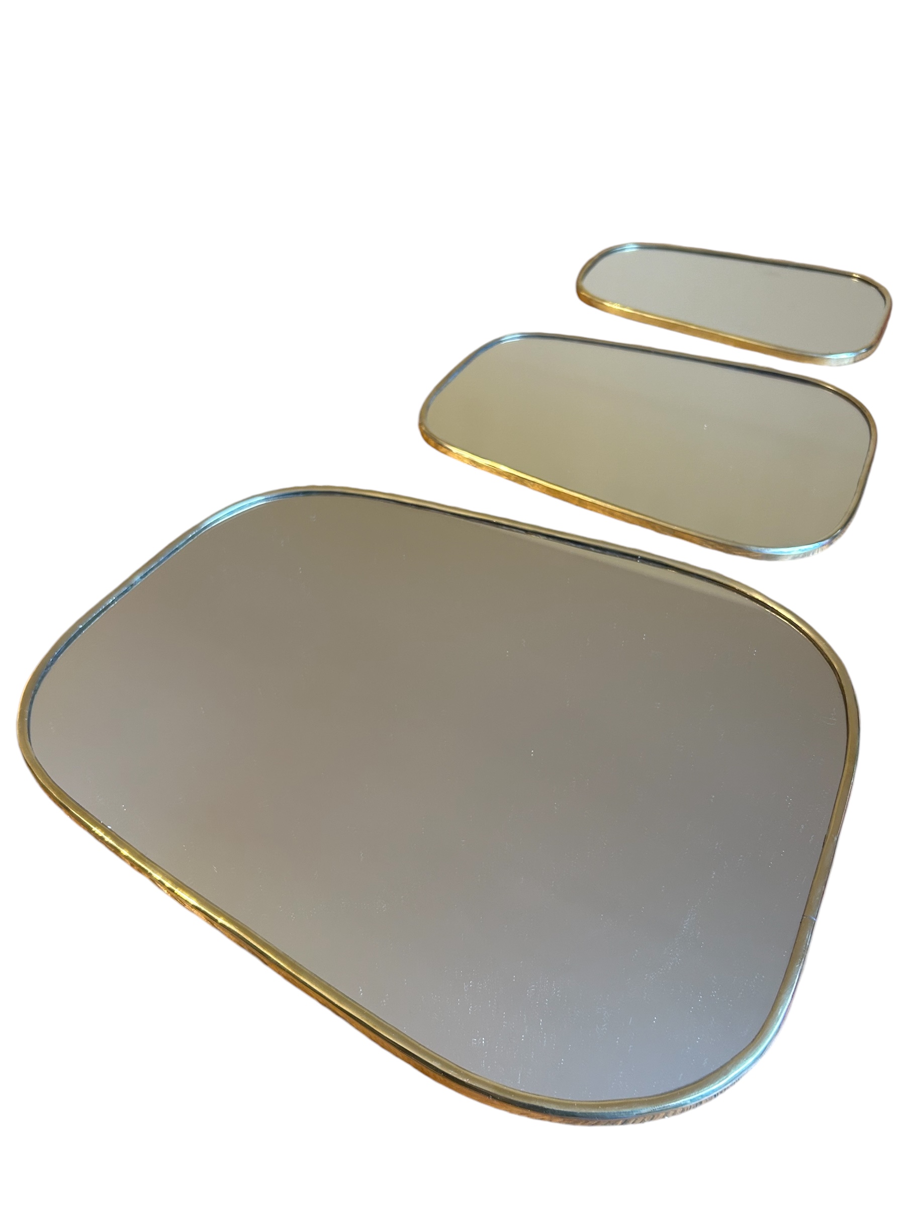 LOT DE 3 MIROIRS EN FER FORGÉ FAIT MAIN – Image 5