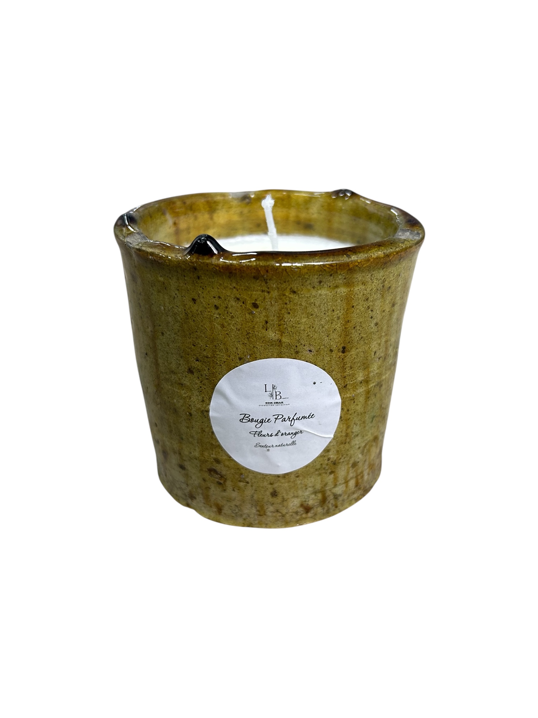 POTERIE TAMEGROUTE - BOUGIE ARTISANALE FLEUR D’ORANGER – Image 2