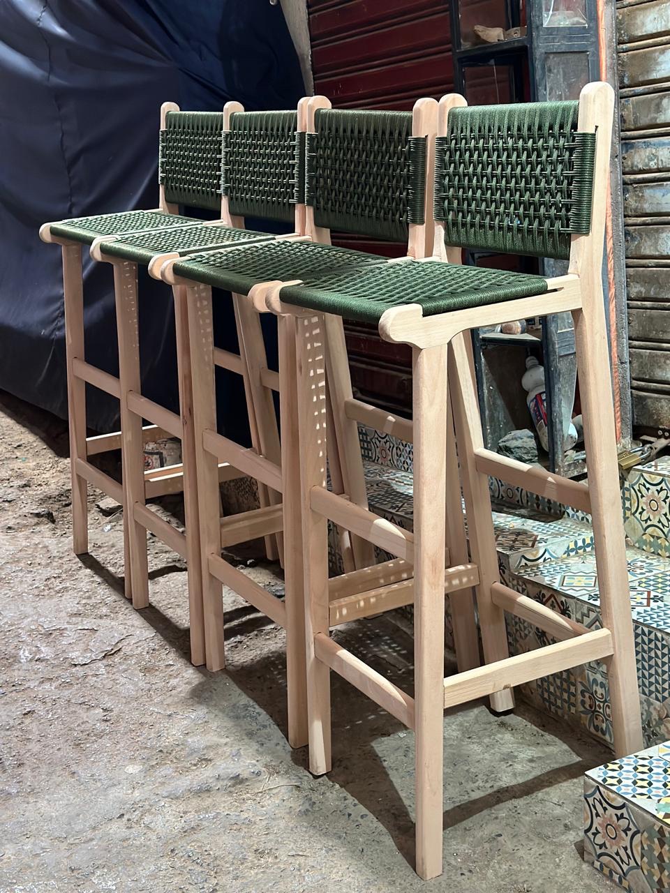 Tabouret de bar sur mesure - Doum / Fil / Corde – Image 8