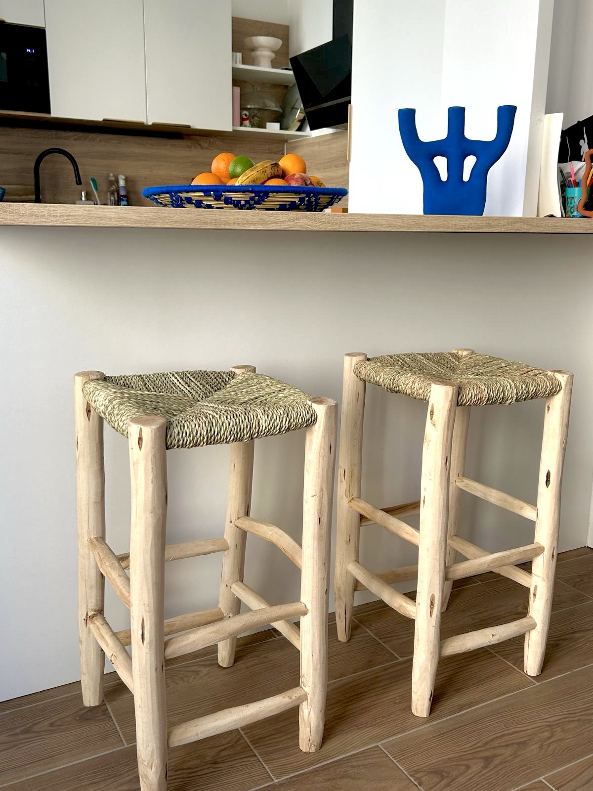 Tabouret de bar sur mesure - Doum / Fil / Corde