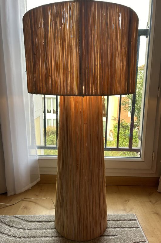LAMPE RAPHIA À POSER MAROCAINE H100 – Image 2