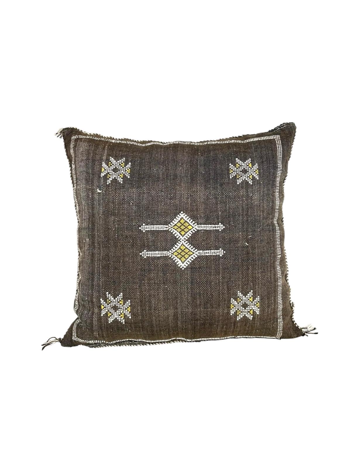 HOUSSE DE COUSSIN SABRA MAROCAIN 50x50 GRIS