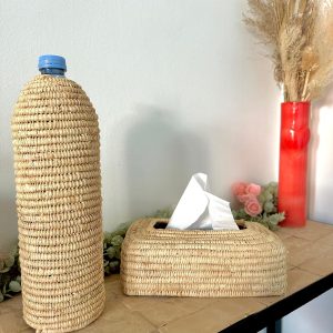 BOÎTE À MOUCHOIRS EN RAPHIA MODÈLE AKLIM
