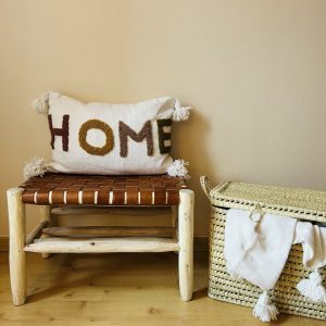 HOUSSE DE COUSSIN MAROCAIN 60x40 EN COTON « HOME »