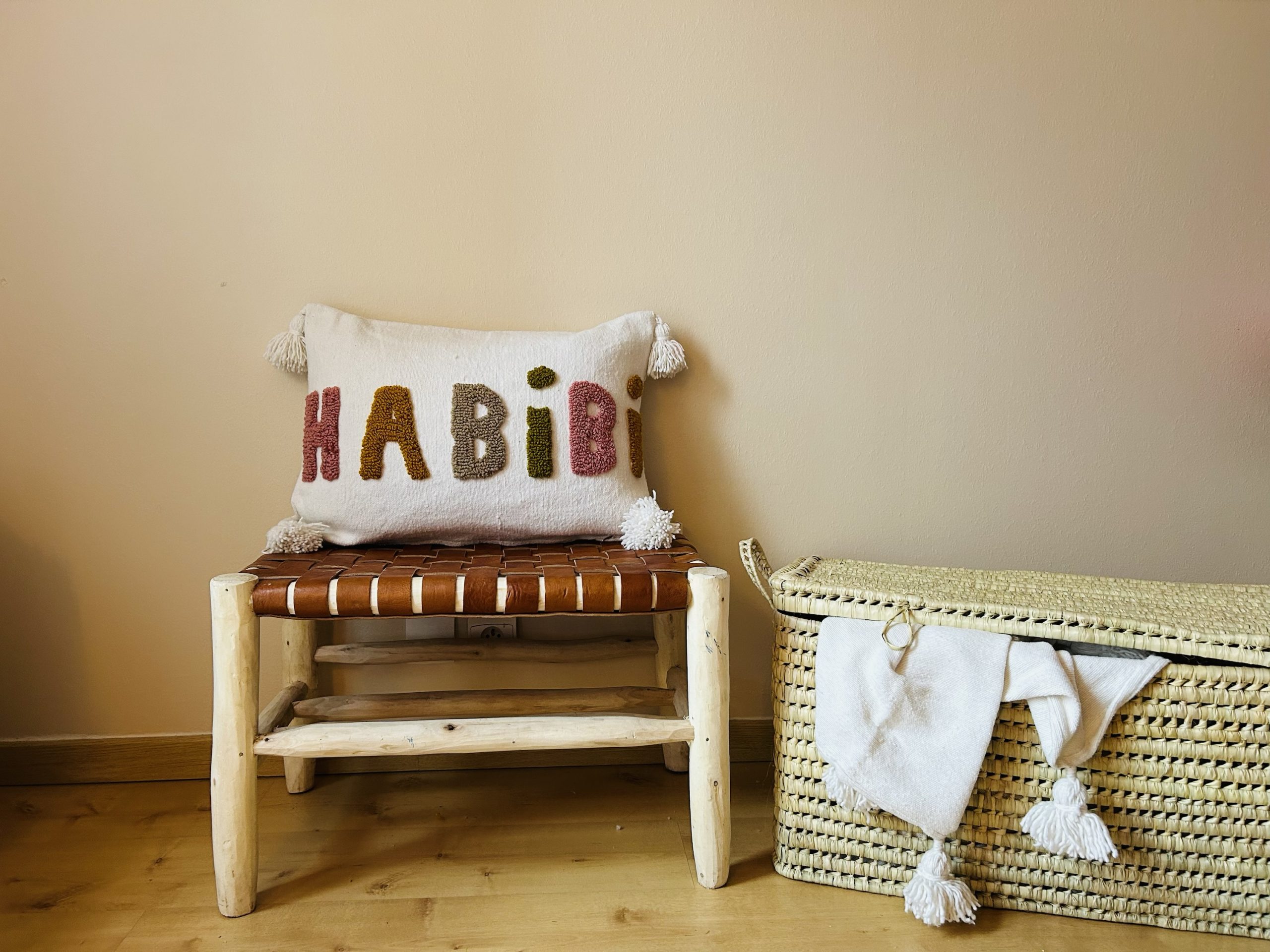 HOUSSE DE COUSSIN MAROCAIN 60x40 EN COTON « HABIBI »