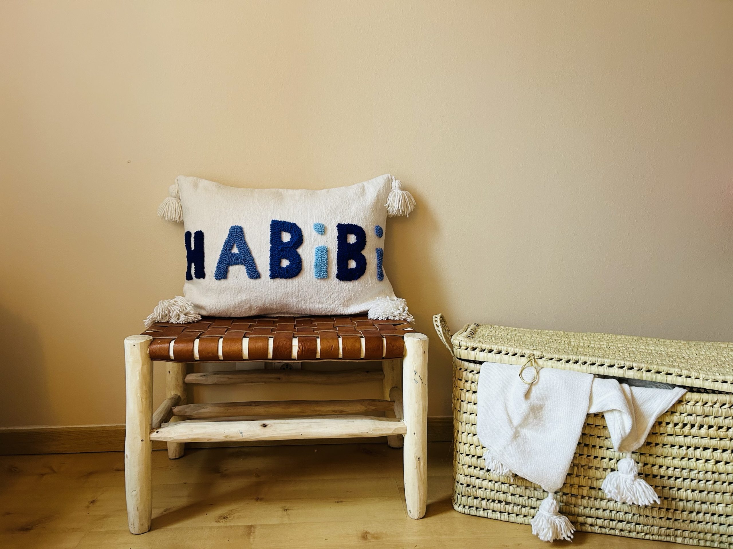 HOUSSE DE COUSSIN MAROCAIN 60x40 EN COTON « HABIBI »