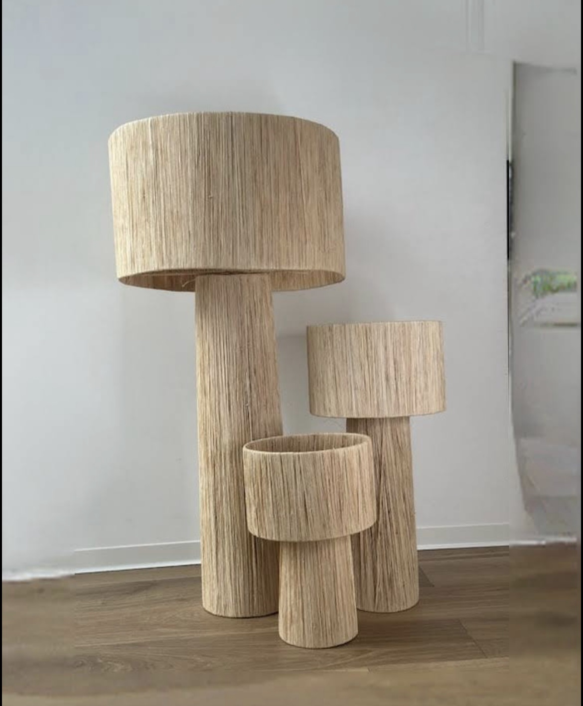 LAMPE RAPHIA À POSER MAROCAINE H100