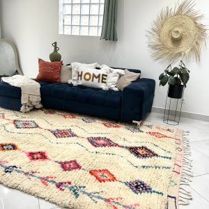 TAPIS BERBÈRE AZILAL COLORÉ EN LAINE 2x3m