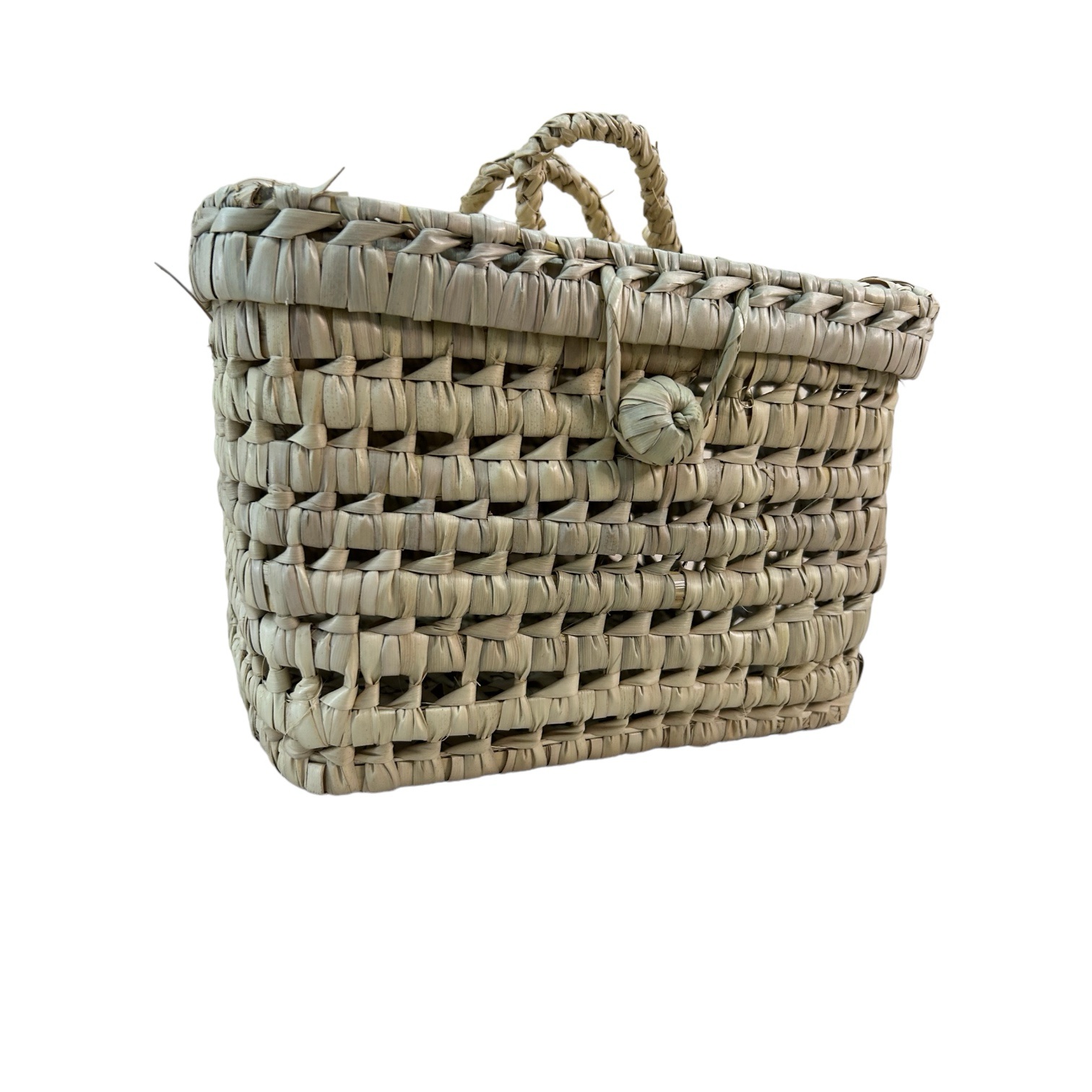 VALISETTE DE RANGEMENT RECTANGULAIRE EN PAILLE MODÈLE ARGANA – Image 2