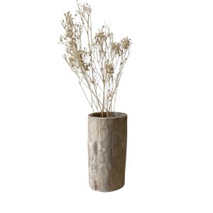 POT VASE EN BOIS NATUREL MODÈLE BHALIL