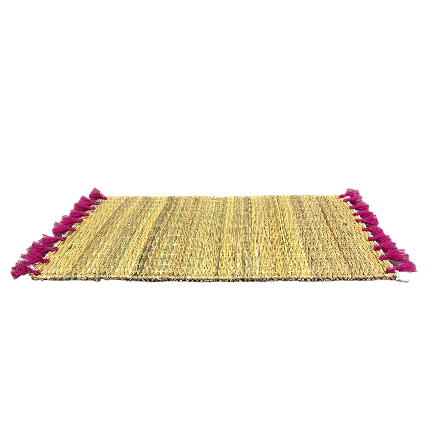 LOT DE 6 SETS DE TABLE À POMPONS ROSE FORO MODÈLE ASILAH