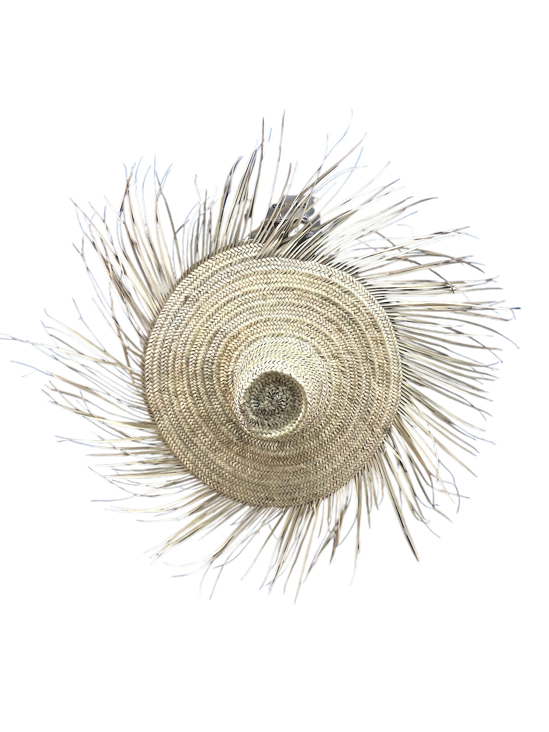 GRAND CHAPEAU DE PAILLE À FRANGES 80 CM – Image 2