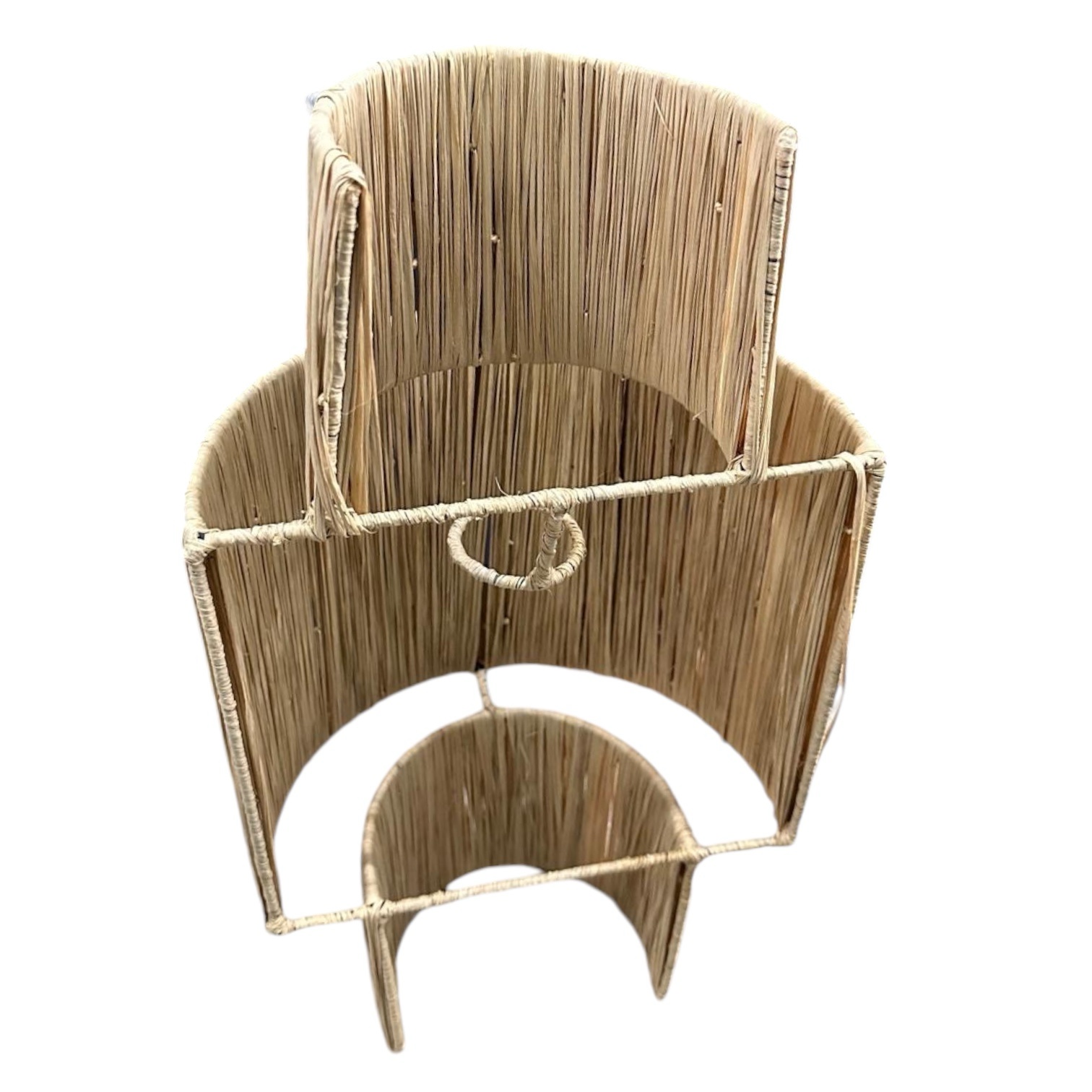 APPLIQUE LUMINAIRE MURALE EN RAPHIA 2 BASES MODÈLE TAOUNATE – Image 2