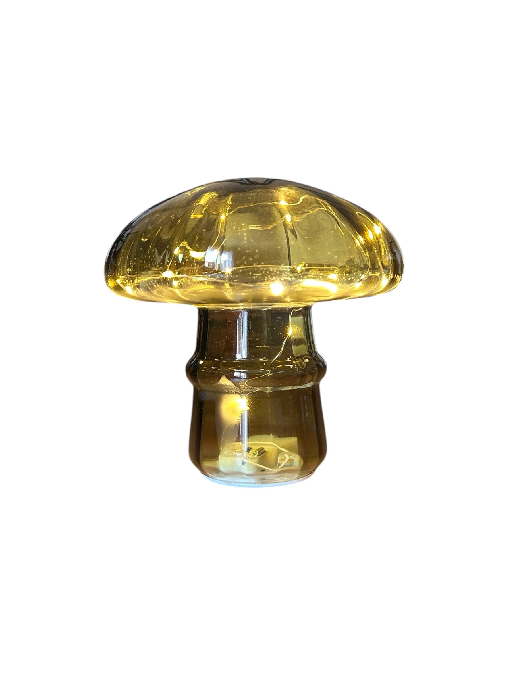 Champignon transparent lumineux vert décoration de Noël – Image 4