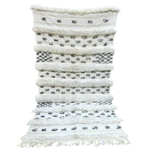 HANDIRA COUVRE LIT BLANC À PAILLETTES MODÈLE HOUARA