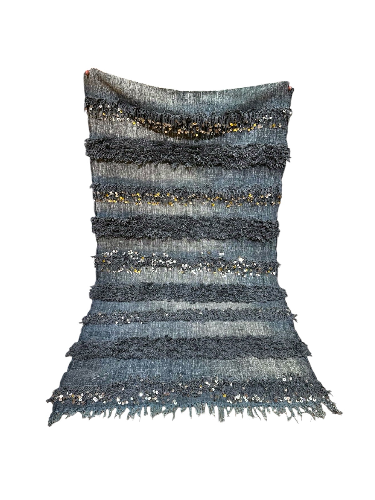 HANDIRA COUVRE LIT GRIS À PAILLETTES MODÈLE HOUARA