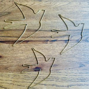 OISEAUX VOLANTS EN LAITON - DÉCORATION MURALE ARTISANALE
