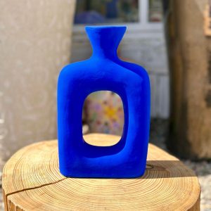 VASE BLEU MAJORELLE FAIT MAIN