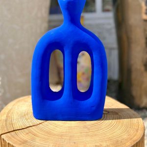 VASE BLEU MAJORELLE FAIT MAIN