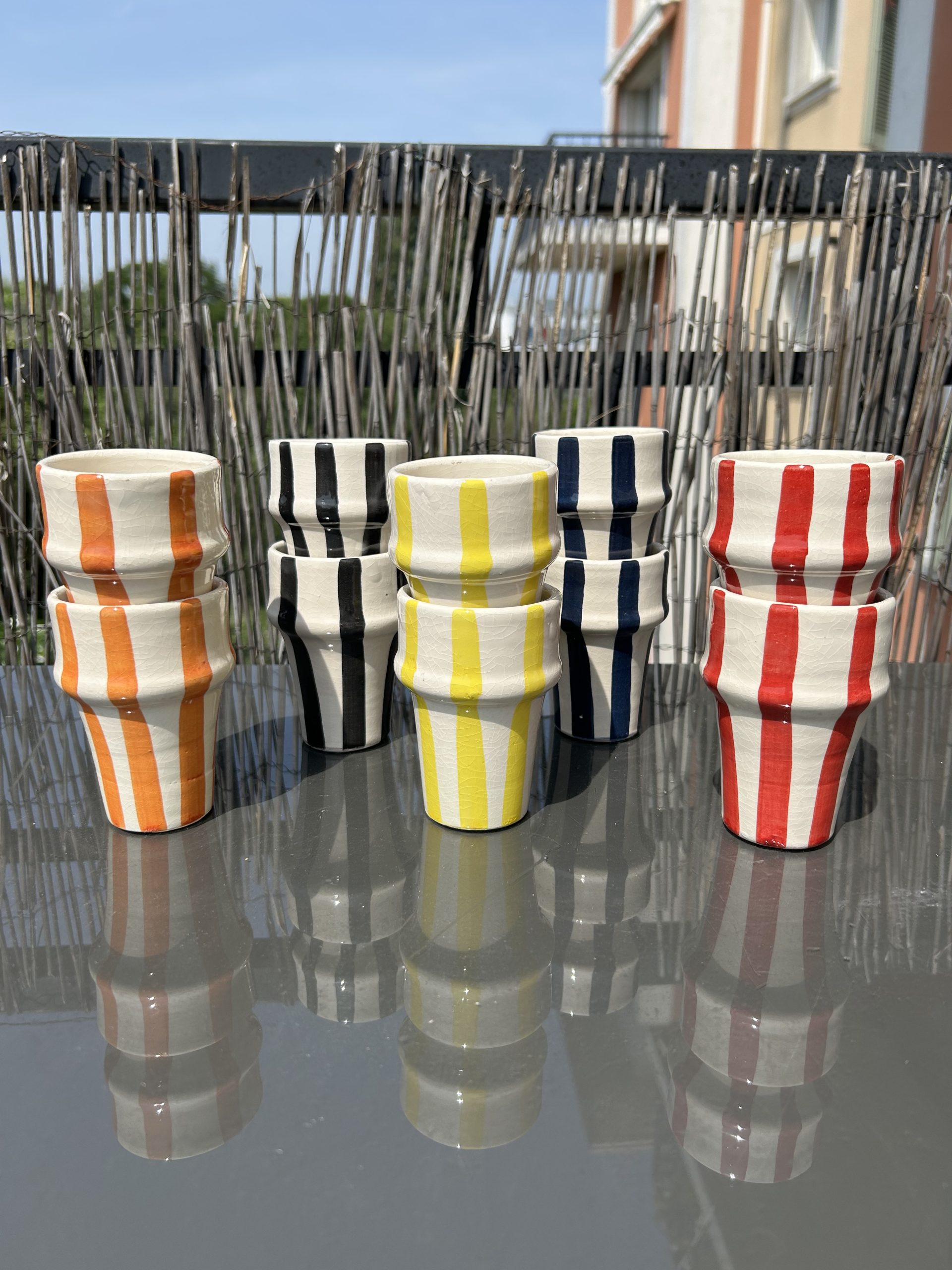 COFFRET CADEAU - DÉCORATION MAROCAINE - VERRES RAYÉS COLORÉS – Image 4