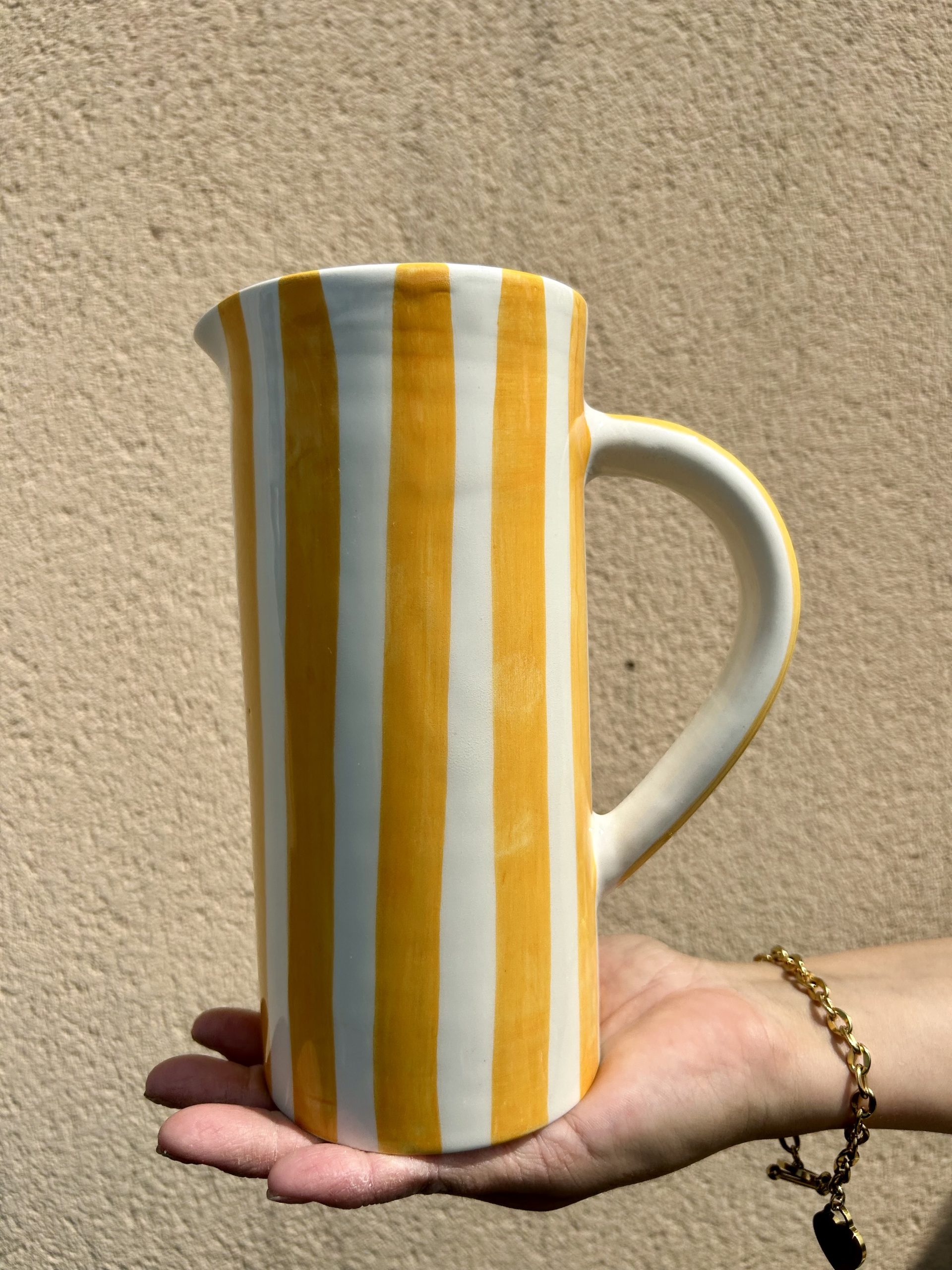 COFFRET CADEAU - DÉCORATION MAROCAINE - CARAFE BLANCHE RAYÉ (LOT DE 2) – Image 4