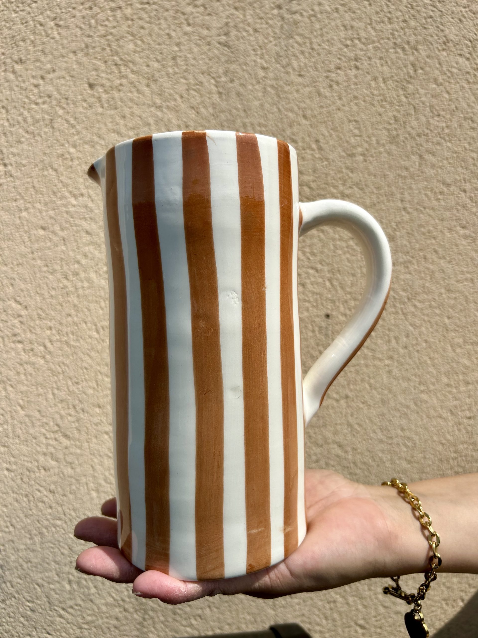 COFFRET CADEAU - DÉCORATION MAROCAINE - CARAFE BLANCHE RAYÉ (LOT DE 2) – Image 5