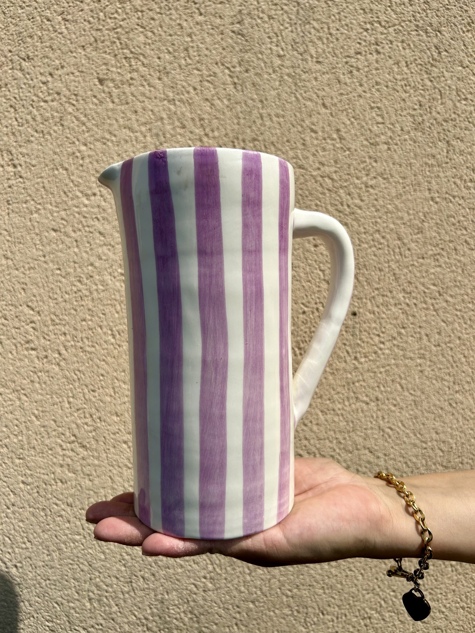 COFFRET CADEAU - DÉCORATION MAROCAINE - CARAFE BLANCHE RAYÉ (LOT DE 2) – Image 9