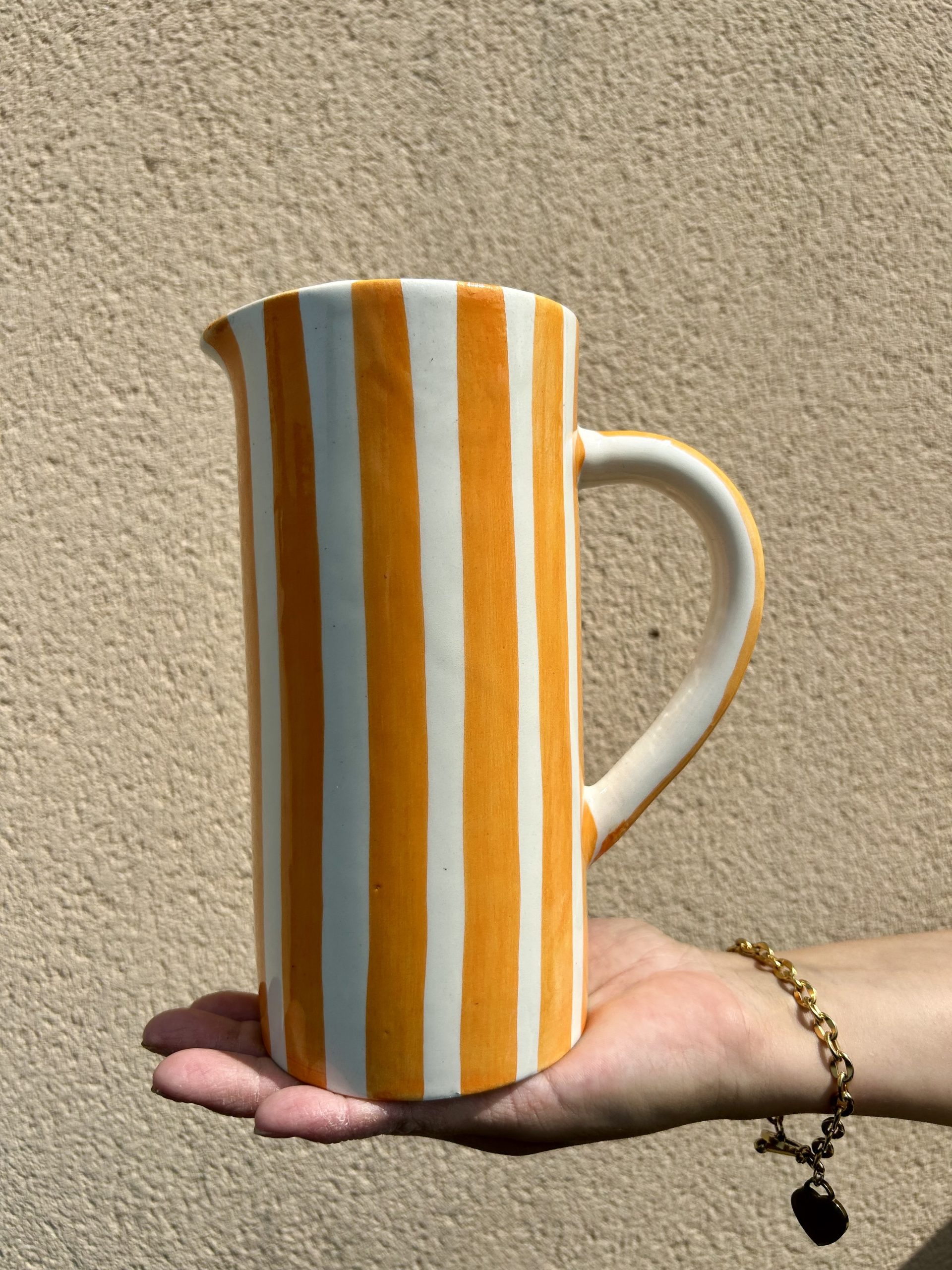 COFFRET CADEAU - DÉCORATION MAROCAINE - CARAFE BLANCHE RAYÉ (LOT DE 2) – Image 6