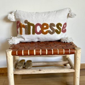 HOUSSE DE COUSSIN MAROCAIN 60x40 EN COTON « PRINCESSE »