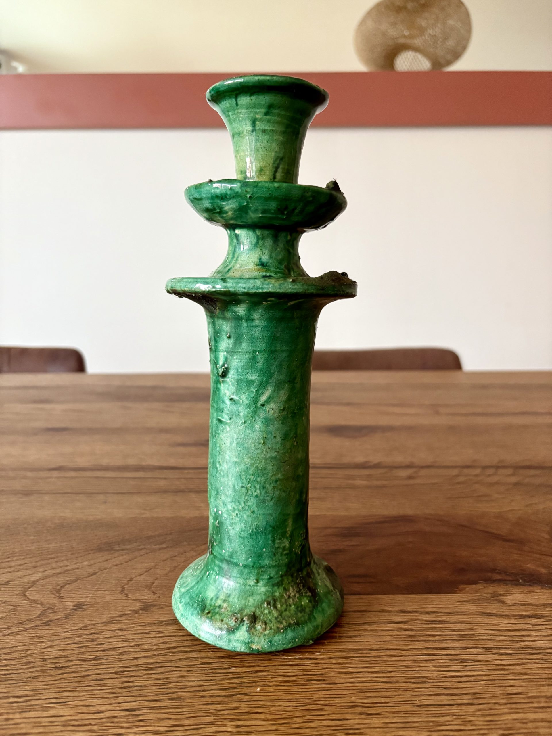 POTERIE TAMEGROUTE - BOUGEOIR MAROCAIN VERT