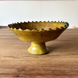 POTERIE TAMEGROUTE - COUPE SUR PIED MAROCAINE EN DENTELLE OCRE