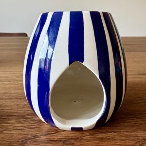 DIFFUSEUR RAYÉ BLEU MAROCAIN FAIT MAIN